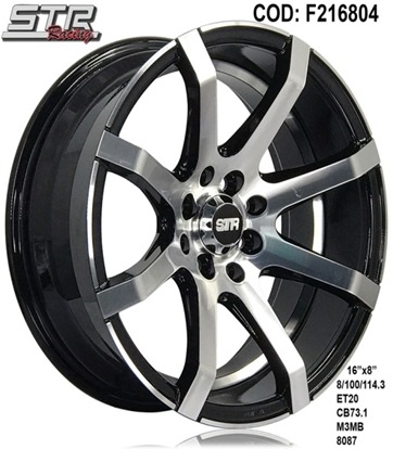 AROS # 16X8 8X100-114 ET20 M3MB 8087